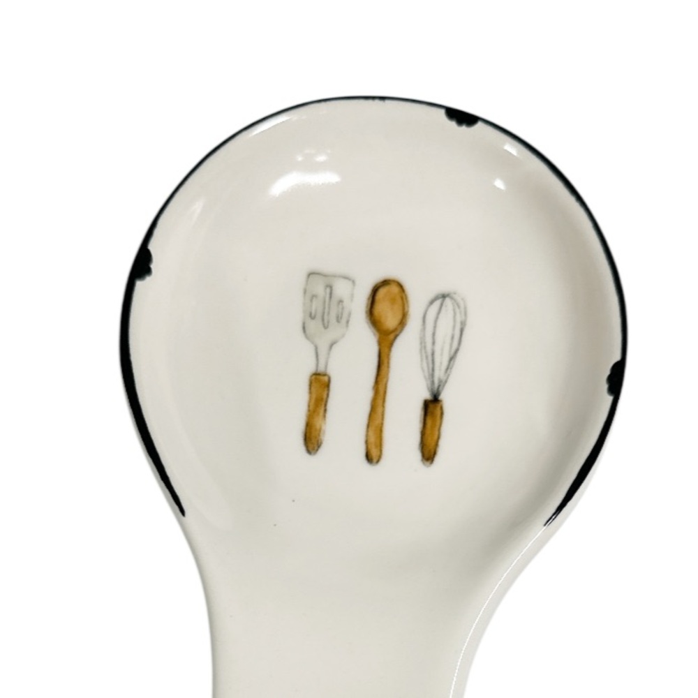 NEW Rae Dunn REST Farmhouse Design SPOON REST - Picture 2 of 4